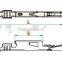 Phosphor bronze male terminal for wire