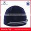 wholesale custom high quality dark grey plain beanie