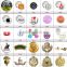 Shinning Gold Enemal Epoxy painted craft pin badge with magnetic sticker packaging box
