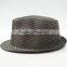 Check pattern unisex hat fedora
