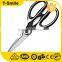 Multifuctional plastic and rubber handle special blade kitchen scissor