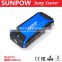 SUNPOW mini air compressor with car battery jump starter power bank