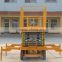 Mobile scissor lift platform with battery charger for outdoor