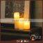 Moving wick LED candle with warm white dancing flame