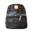women leather backpack, girls leather backpack bags with rivets                        
                                                                                Supplier's Choice