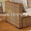 Rattan Wicker Hand Woven Living Room Furniture Set Multipurpose Futon Modern Design Corner L Shape Sofa Cum Bed                        
                                                Quality Choice