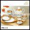 bone china 22pcs decal tea set