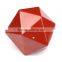 Natural red jasper craved gems Icosahedrons whiskey sipping stone