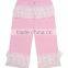 New design baby clothing Comfortable Baby girls Lace Pink ruffle pants