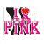 I Love Pink With High Quality Top Hot Fix PU Designs,Hotfix Motif for Garment