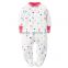 2016 Baby Rompers,Polka Dot Footed Fleece Jumpsuit For Newborn Girl/Boys,Baby Cartoon Rompers Spring Autumn Baby Clothing