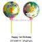 2016 Inflatable cup stick Emoji smile face shaped foil balloon