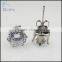 mens 3-10mm round clear cz stone earring stud