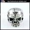 Cheap Titanium Jewelry Mens Stainless Steel Skull Ring With Ruby