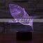 Color Changing 3D Dolphin LED Night Lamp