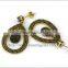 Brazil hot sale micro pave nano black brass earrings without plating                        
                                                Quality Choice