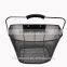 2016 wholesale new pattern plastic stainless steel bike cycle baskets bicycle storage basket