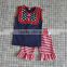 fashionable toddler girls chevron ruffle 4th of july clothes for wholesale