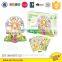 Amusement park series 3D puzzle game with light and music ferris wheel 360 degree rotation 65pcs