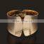 2015 Fashion women Zinc alloy textured hinged bangle