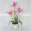 Beautiful look hot selling artificial flower bonsai decorative flower with led light