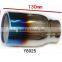 China Manufacturer Rolled Edge Exhaust Muffler Tail Stainless Steel Muffler Round Burnt Tips