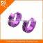 fashion medical steel earring, wholesale daily wear earrings, crystal paint hoop earrings