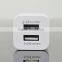 Aluminum 5V 2.1A Dual Ports USB AC Power Wall Charger with US Plug