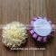 DIY satin ribbon big Peony Flower Appliques/craft/Wedding decoration 5cm                        
                                                Quality Choice