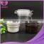 Wholesale amber 120ml Plastic Jar Facial Mask Jar Gift Jar with Ceramic Clip Lid