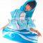 Velour printed dolphin hooded kids beach towel cotton velour kids hooded beach towel