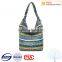 Colorful printing design ladis fabric handbag and beach handbag