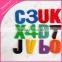alphabet hook loop patches all T-shirt letters