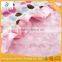 Pink Polka Dot Print With Pink Swirl And Pink Ruffled Baby Blanket
