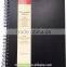 A4/A5/A6 hardcover PVC paper cover sketchbook in spiral