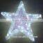 100l Led Star Shape Motif Light,White/bule Color Changing