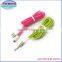 hot new flat soft feeling good TPE micro usb cable