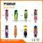 TODO 9 ply 100% full Chinese Maple 2016 hot sale 41*9.5inch drop through drop down skateboard complete oem logo longboard
