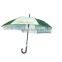 Stripe style unique wooden umbrella for rain and sun day