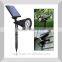 Waterproof Solar Spotlight Adjustable gardern lawn spotlight, led outdoor solar light