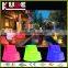 2015 new arrival,modern and illuminated plastic stools with LED Lighting for coffee