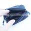 Kind workmanship black sheep leather coin bag with key ring
