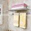 Multifunctional plastic bathroom shelves