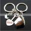 Metal keychain ice skates shaped metal key chain