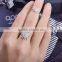 925 silver star shape jewelry double two finger band rings for women