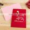 New arrival hot sell holiday greeting card 3d pop up christmas greeting card