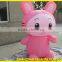 2015 new design pink rabbit model advertising inflatables