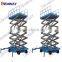 Top sale movable scissor lift / hydraulic aerial lifting platform for painting