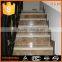 Luxury hotel project decoration natural marble deck stair handrail designs