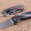 OEM Titanium alloy handle folding knife with D2 blade material